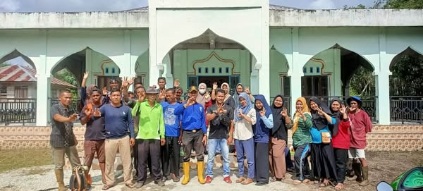 MASJID NURUL IMAN MENERIMA KUNJUNGAN JUM'AT BERSIH PEMERINTAH DESA BANTAN TUA